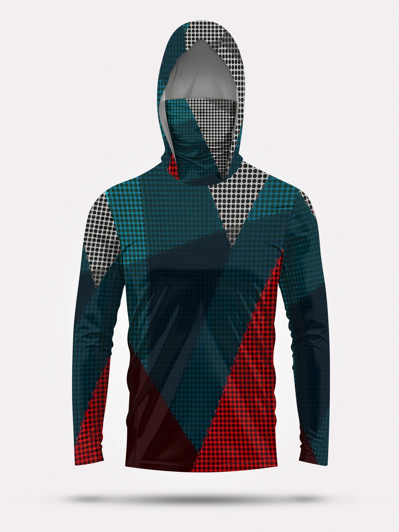 Hoodie Pancing Pria Lengan Pan - Fishing Shirt Uv Protection ulasan dan harga